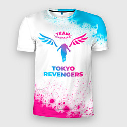 Мужская спорт-футболка Tokyo Revengers neon gradient style