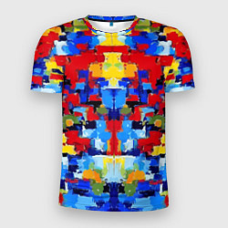 Мужская спорт-футболка Colorful abstraction - vogue - paint