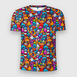 Футболка спортивная мужская Маленькие монстрики, цвет: 3D-принт