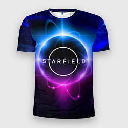 Футболка спортивная мужская Starfield space logo, цвет: 3D-принт