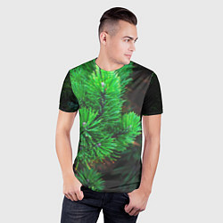 Футболка спортивная мужская Зелёный лес России, цвет: 3D-принт — фото 2