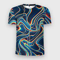 Футболка спортивная мужская Abstract waves, цвет: 3D-принт