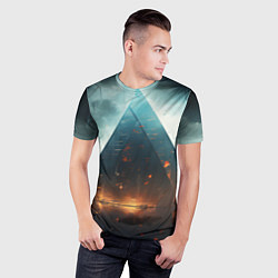 Футболка спортивная мужская Кибергород, цвет: 3D-принт — фото 2