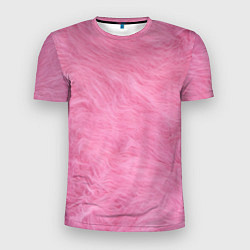 Футболка спортивная мужская Розовая шерсть, цвет: 3D-принт