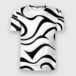 Мужская спорт-футболка Анималистическая абстракция зебры