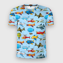 Мужская спорт-футболка Самолёты и вертолёты