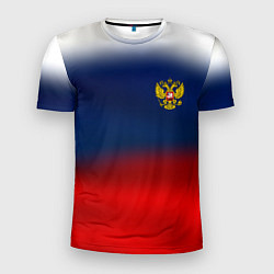 Мужская спорт-футболка Символика России герб