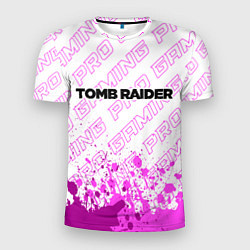 Мужская спорт-футболка Tomb Raider pro gaming посередине