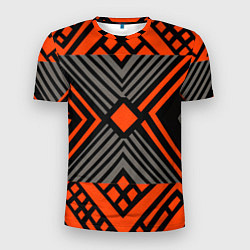 Мужская спорт-футболка Узор в этническом стиле племени масаев