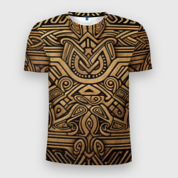Мужская спорт-футболка Орнамент в стиле викингов