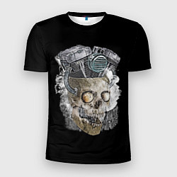 Мужская спорт-футболка Skull engine