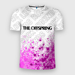 Мужская спорт-футболка The Offspring rock legends посередине