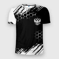 Мужская спорт-футболка Патриот России краски