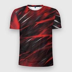 Футболка спортивная мужская Красный шторм, цвет: 3D-принт