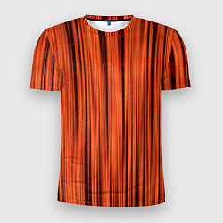 Мужская спорт-футболка Абстрактные полосы красно-оранжевый