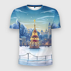 Футболка спортивная мужская Новогодняя погода, цвет: 3D-принт
