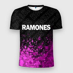 Футболка спортивная мужская Ramones rock legends посередине, цвет: 3D-принт