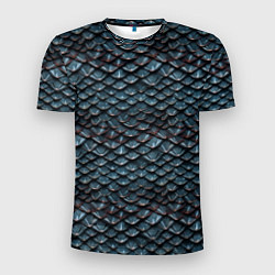 Мужская спорт-футболка Dragon scale pattern