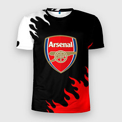 Мужская спорт-футболка Arsenal fc flame