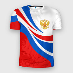 Мужская спорт-футболка Россия - спортивная униформа