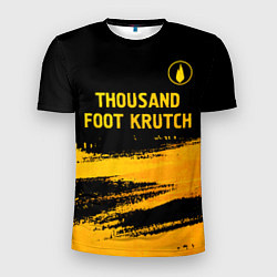 Футболка спортивная мужская Thousand Foot Krutch - gold gradient посередине, цвет: 3D-принт