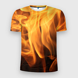 Мужская спорт-футболка Языки пламень