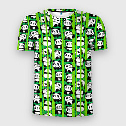 Мужская спорт-футболка Мишки панда мультяшные