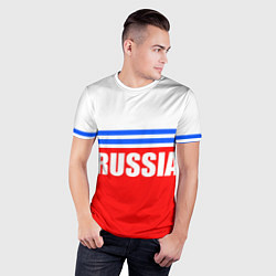 Футболка спортивная мужская Russia - classic, цвет: 3D-принт — фото 2