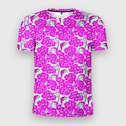 Футболка спортивная мужская Розовая гжель, цвет: 3D-принт