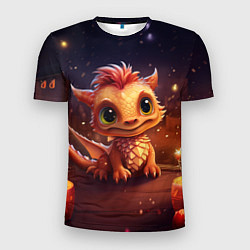 Футболка спортивная мужская Чудо хранитель праздника дракон, цвет: 3D-принт