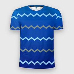 Мужская спорт-футболка Морские зигзаги