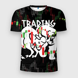 Мужская спорт-футболка Трейдинг быков и медведей