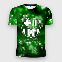 Футболка спортивная мужская Barcelona боке текстура поле, цвет: 3D-принт