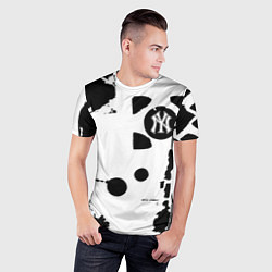 Футболка спортивная мужская New York yankees - baseball team pattern, цвет: 3D-принт — фото 2