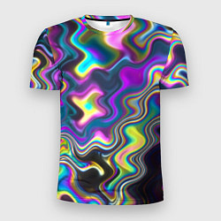 Мужская спорт-футболка Волнистые абстрактные волны