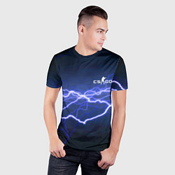 Футболка спортивная мужская Counter Strike - lightning, цвет: 3D-принт — фото 2
