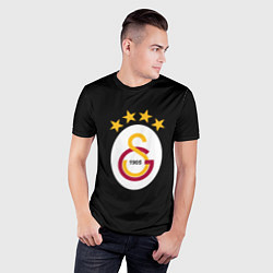 Футболка спортивная мужская Galatasaray logo fc, цвет: 3D-принт — фото 2