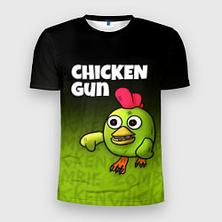 Футболка спортивная мужская Chicken Gun - Zombie Chicken, цвет: 3D-принт