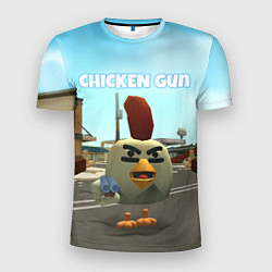 Мужская спорт-футболка Chicken Gun - shooter