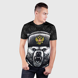 Футболка спортивная мужская Русский медведь, цвет: 3D-принт — фото 2