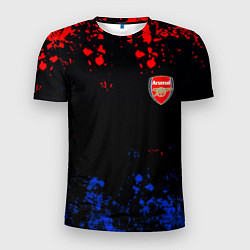 Мужская спорт-футболка Арсенал Лондон краски