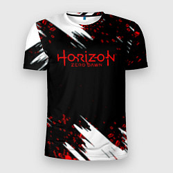Мужская спорт-футболка Horizon zero dawn краски
