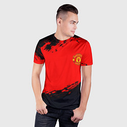 Футболка спортивная мужская Manchester United colors sport, цвет: 3D-принт — фото 2