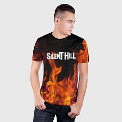 Футболка спортивная мужская Silent hill огонь, цвет: 3D-принт — фото 2