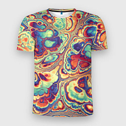 Мужская спорт-футболка Абстрактный разноцветный паттерн