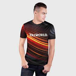 Футболка спортивная мужская Palworld logo black orange, цвет: 3D-принт — фото 2