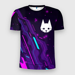 Мужская спорт-футболка Stray neon gaming