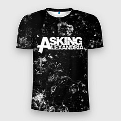 Футболка спортивная мужская Asking Alexandria black ice, цвет: 3D-принт