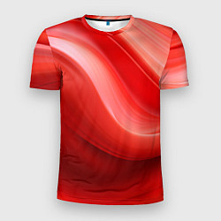 Мужская спорт-футболка Красная волна