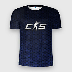 Футболка спортивная мужская Counter Strike 2 - metal logo, цвет: 3D-принт